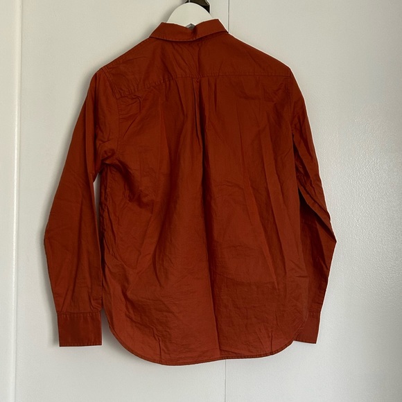 Everlane orange button down shirt - Picture 3 of 4